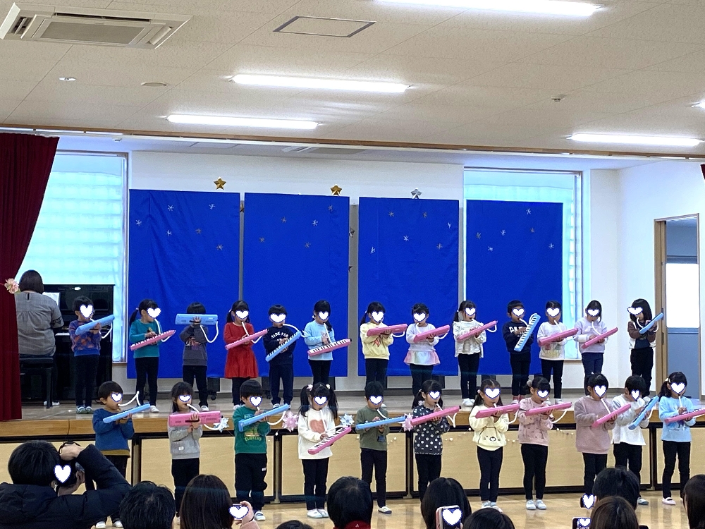 クリスマス発表会【ぶどう組🍇４歳・めろん組🍈５歳】